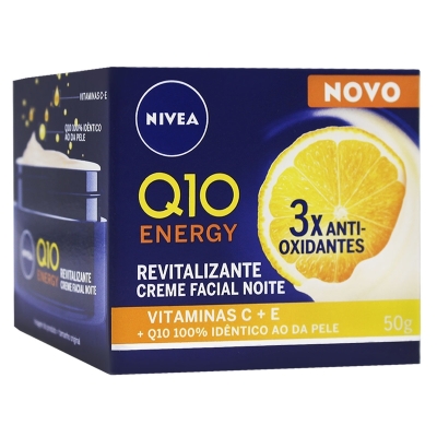 Cr nivea q10 energy noite 50g