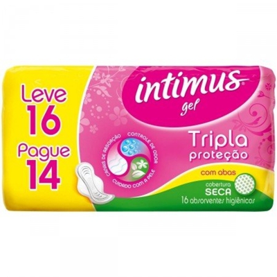 Absorvente intimus tripla protecao seca c/abas l1614