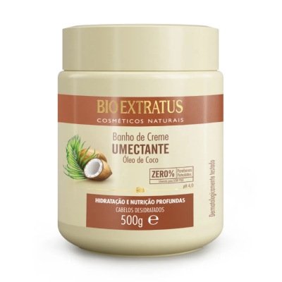 Banho de creme Bio extratus oleo de coco 500g