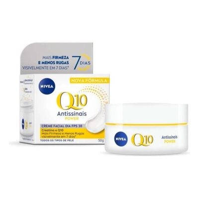 Creme Facial Antissinais Dia NIVEA Q10 Plus FPS30 50ml