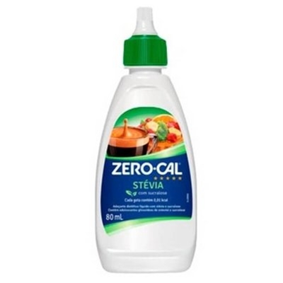 Adocante zero cal stevia 80ml