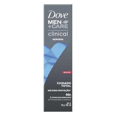 Antitranspirante Aerossol Dove Cuidado Total Men+Care Clinical 150 ml