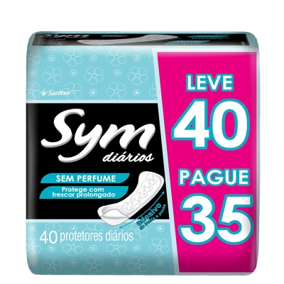 Absorvente Sym L40P35Un Prot Diario S Perfume 