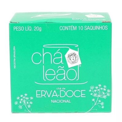 Cha leao erva doce 10 saches com 16g