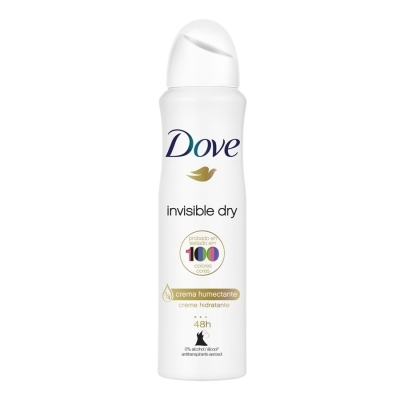 Desodorante antitranspirante Feminino Dove invisible dry, aerossol, 1 unidade com 150mL