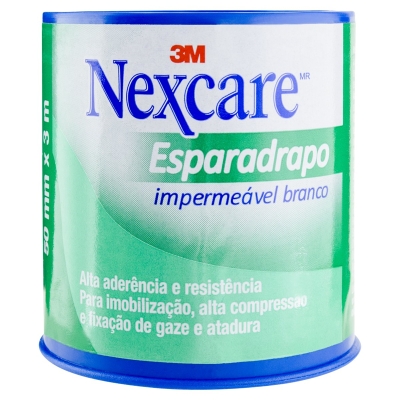 Esparadrapo nexcare impermeavel branco 50mm x 3m 3m