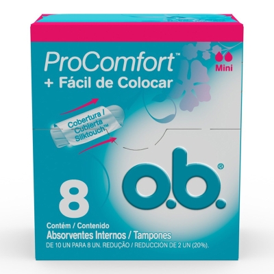 Absorvente interno ob. procomfort mini 8un