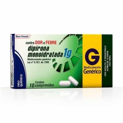 Dipirona 1g 10 comprimidos neo quimica