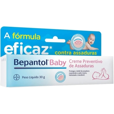 Creme Preventivo de Assaduras sem Perfume Bepantol Baby 30g 