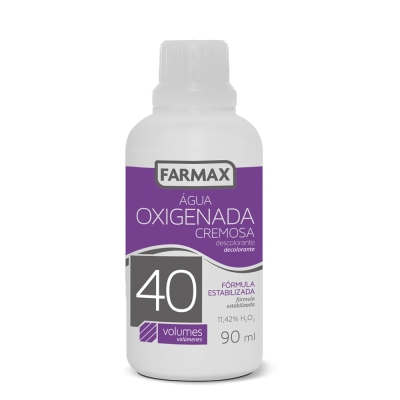 Agua oxigenada cremosa farmax 40 volumes 90ml