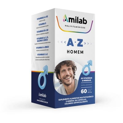 Amilab a a z homem 60 capsulas