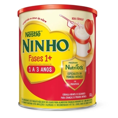 Fórmula Infantil Ninho Fases 1+ Nestlé 1 a 3 anos 800G