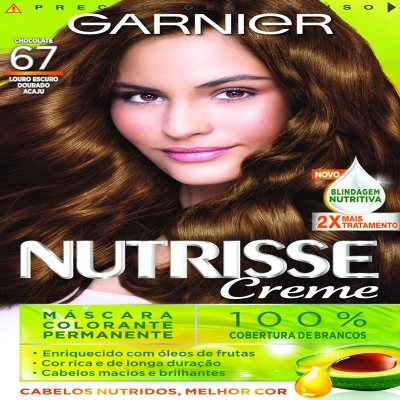 Tintura em creme nutrisse garnier chocolate 67