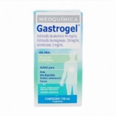 Gastrogel Fresh Frasco com 150mL de suspensao de uso oral, menta