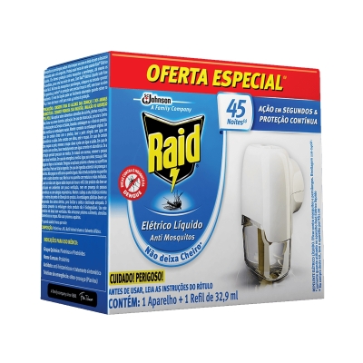 Raid ref 45 noites + aparelho gratis