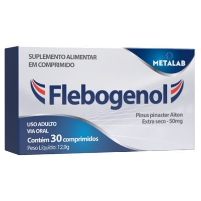 Flebogenol Metalab 50mg 30 Comprimidos 