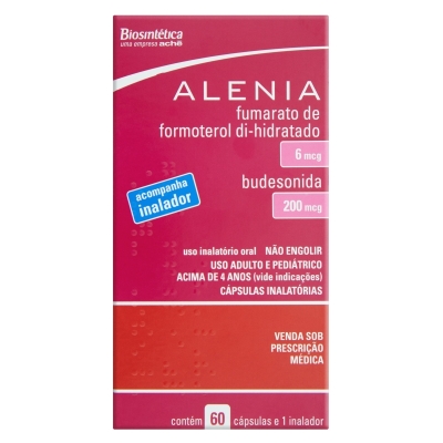 Alenia 6mcg+200mcg 60 capsulas + inalador (formoterol+budesonida)