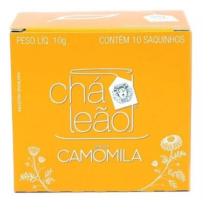 Cha leao camomila 1o saches com 10g