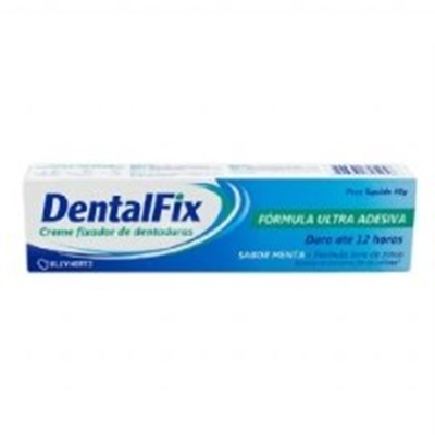 Creme Fixador de Dentadura DentalFix menta, 1 unidade com 40g