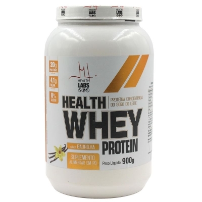 Whey Protein Concentrado Health Labs Baunilha 900g