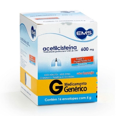 Acetilcisteina 600mg 16 envelopes ems