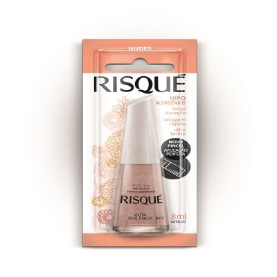 Esmalte risque gota dos anjos nude,