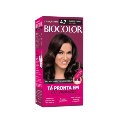 Tintura creme Biocolor mini, n 4.7 marrom escuro da moda