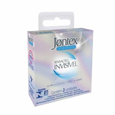 Preservativo Jontex 2Un Sensacao Invisivel 