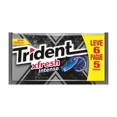 Chiclete trident intense fresh 8g com 5un