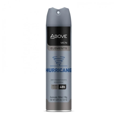 Desodorante above aero men hurricane 150ml 