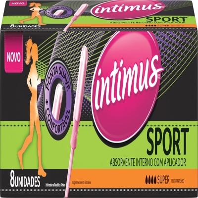 Absorvente interno intimus Sport com aplicador, super, 8 unidades