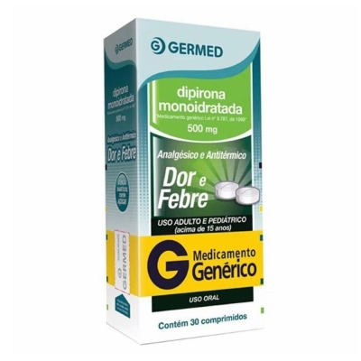 Dipirona 500mg 30 comprimidos germed