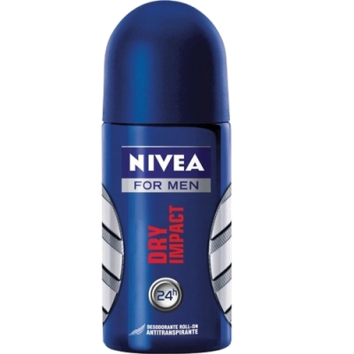 Desodorante antitranspirante Masculino nivea For Men Dry impact roll-on, 1 unidade com 50mL