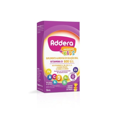 Vitamina D Addera + Imunidade Kids com 75ml