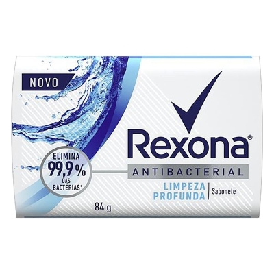 Sabonete em barra rexona antibacterial limpeza profunda 84g