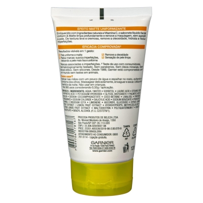 Sab liq facial garnier uniformatte 120g