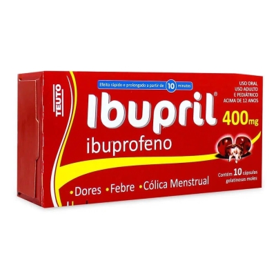 Ibupril 400mg 10 capsulas gel teuto (ibuprofeno)