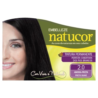 Tintura em po natucor preto suave 2.0