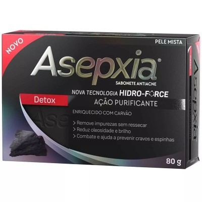 Asepxia sabonet detox 80 gramas 