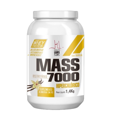 Hipercalórico Mass 7000 Health Labs Baunilha 1,4 kg