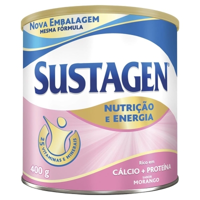 Complemento alimentar sustagen ad morango 400g