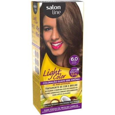 Tintura em creme salon line light color louro escuro 6.0