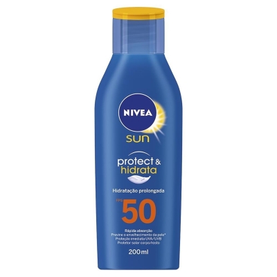 Protetor Solar nivea Sun Protect e Hidrata FPS 50 com 200mL