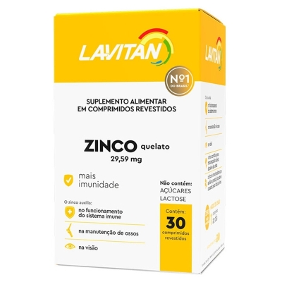 Lavitan zinco 30 comprimidos cimed