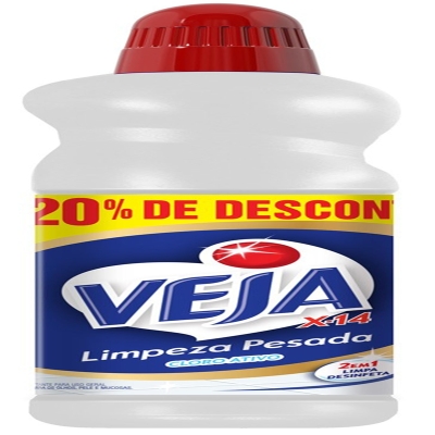 Veja limpeza pesada com alcool 500ml