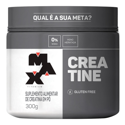 Creatina max titanium 100% pura 300g 