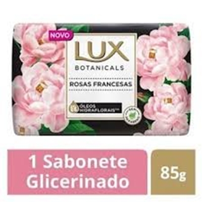 Sabonete Glicerinado Lux Botanicals rosas francesas, barra com 4 unidades de 85g