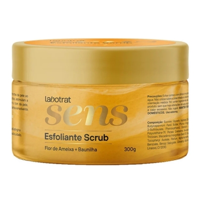 Esfoliante scrub flor de ameixa e baunilha sens labotrat 300g 