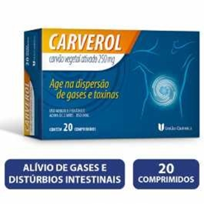 Carverol 250mg 20 comprimidos uniao quimica,