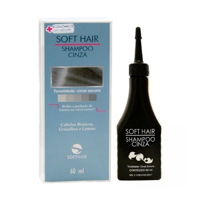 Sh cinza soft hair escuro 60ml